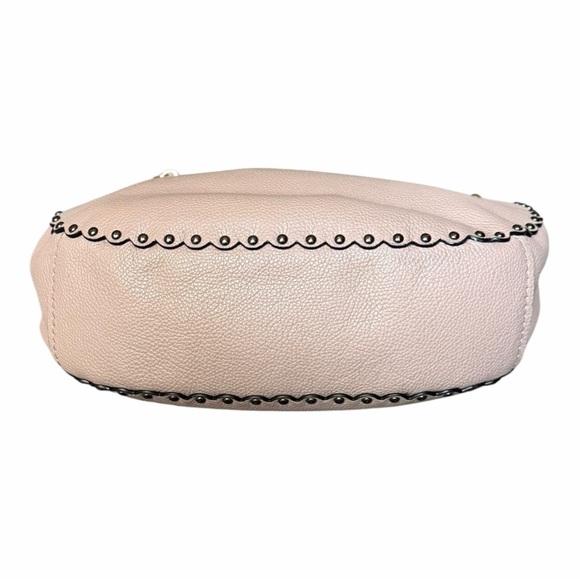 Coach Sutton Hobo Bag Polished Pebble Leather Scallop Rivets Crossbody Style7643 - Picture 5 of 15